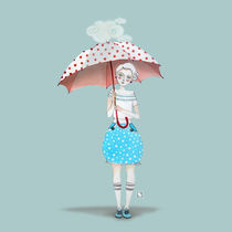 Girl with Umbrella by rebekka ivacson