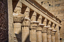 Pillars at Philae Temple in Aswan by Andy Doyle
