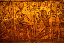 Hieroglyphics inside Abu Simbel von Andy Doyle