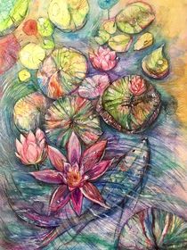 Prickly water lily 1 by Myungja Anna Koh