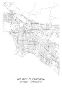 Los Angeles map von Dennson Creative