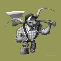 Bull Lumberjack by Severin Baschung