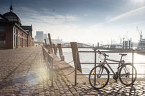 Hafenblick Hamburg Fischauktionshalle von gini-art