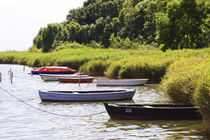 Boote vor dem Hafen der Insel Poel. by fischbeck