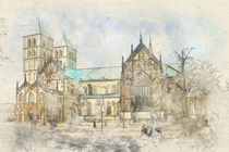 Münster - St.-Paulus-Dom und Marktplatz von Christian Kubisch