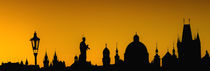 Prague Silhouettes from Charles Bridge by Tomas Gregor