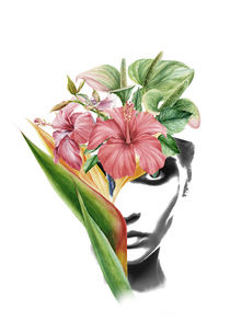 Hibiscus portrait von dreamyfaces