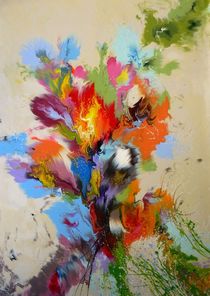 'Abstract Bouquet Of Flowers' by Irini Karpikioti