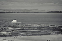 Bamburgh Lighthouse and Beach. by Colin Metcalf