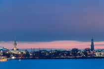 Außenalster, Rathaus und Michel by Thomas Sonntag