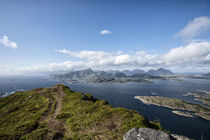  Shot from a mountain in Vestvagoy,Lofoten, called Mt. Middagstinden. by Stein Liland