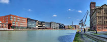 Panorama Alter Flechtheimspeicher am Hafen von Münster mit Kreativkai von Christian Kubisch
