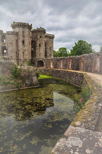Pathway By The Castle Moat by Ian Lewis