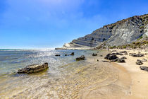 Porto Empedocle - Scala dei Turchi an der Südküste von Sizilien by Dieter  Meyer