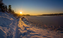 Path on the snow by Nuno Borges