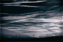 Silhouetten von Windrädern  von Bastian  Kienitz