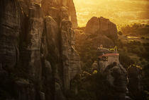 Sunset at Meteora  by Jarek Blaminsky