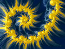 Fascinating Blue Spiral by Elisabeth  Lucas