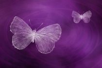 Delicate Butterflies Purple von Elisabeth  Lucas