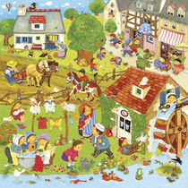 Wimmelbild_Lustige Kinderlieder von Marion Krätschmer