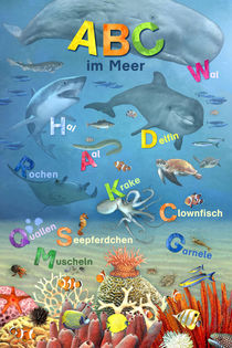 Wimmelbild_ABC im Meer by Marion Krätschmer