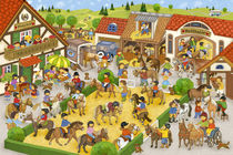 Wimmelbild_Mein Ponyhof von Marion Krätschmer