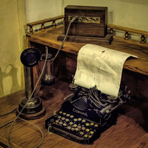 Phone and Typewriter by Elisabeth  Lucas