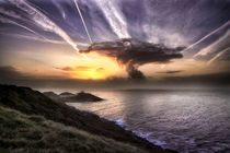 Swansea mushroom cloud sunrise by Leighton Collins