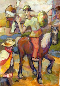 Don Quichotte Painting von alfons niex