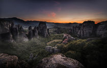 Sunset over Meteora by Jarek Blaminsky