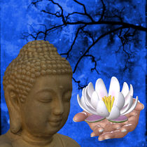 Buddha Flower Hand von Conny Dambach