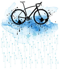 Watercolor bicycle von Cindy Shim