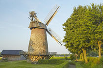 Windmühle Eilhausen (Lübbecke) in der Abendsonne von Olaf Schulz