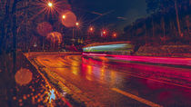 Tramway in the evening Prague by Tomas Gregor