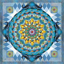 Mandala Blue Crown by Peter  Awax