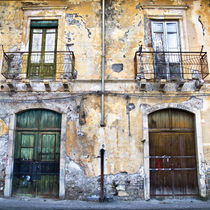 Verlassene Sizilianische Hausfassade von captainsilva