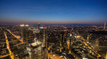 Blue Hour über Frankfurt by Kilian Schloemp