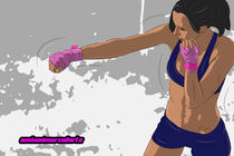Fighting Woman V by mixedmarcelarts