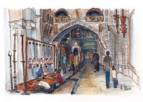 In der Grabeskirche, Jerusalem von Hartmut Buse