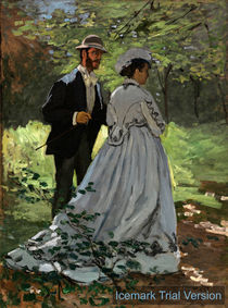 Claude Monet Bazille & Camille Study for Dejeuner sur l'Herbe von artokoloro