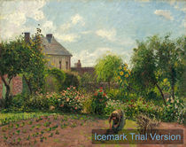 Camille Pissarro, The Artist's Garden at Eragny, 1898, oil on canvas von artokoloro