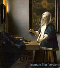 Johannes Vermeer, Woman Holding a Balance von artokoloro