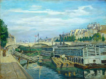 Jean-Baptiste-Armand Guillaumin, bridge River Seine in Paris von artokoloro