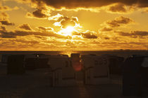 Sonnenuntergang in Norddeich von Heidi Bollich