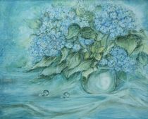 Blaue Hortensien  von Annegret Hofmann