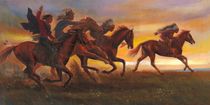 American Natives Riding On Horses von Svitozar Nenyuk