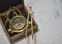 Navigation Kompass Zirkel Seekarte von koroland
