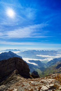 Ausblick vom Säntis in die umliegende Berglandschaft von sven-fuchs-fotografie