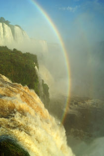 Regenbogen über den Wasserfällen von Iguazu 1 von Sabine Radtke
