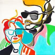 Paar mit Sonnenbrillen by Iris Tescher